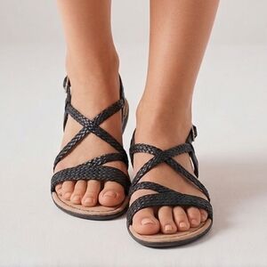 boc Black Braided Women's Sandals